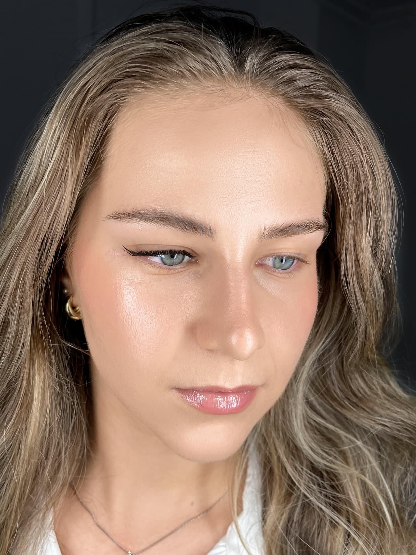 Portret după aplicare — lashes naturale
